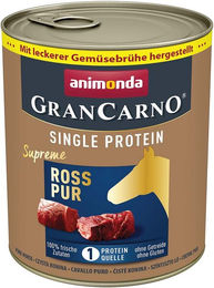 Produktbild von Animonda GranCarno Single Protein Ross pur Hundefutter Pferd Adult 6x800g