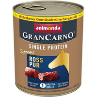 Produktbild von Animonda GranCarno Single Protein Ross pur Hundefutter Pferd Adult 6x800g