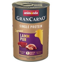 Produktbild von Animonda GranCarno Single Protein Supreme Nassfutter Hund Adult Lamm pur getreidefrei 12x400 g - 12 x 400 g