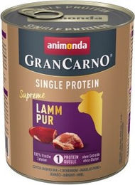 Produktbild von Animonda GranCarno Single Protein Supreme Nassfutter Hund Adult Lamm pur getreidefrei 24x800 g - 24 x 800 g