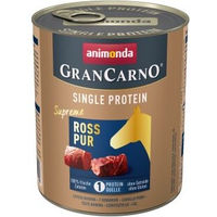 Produktbild von Animonda GranCarno Single Protein Supreme Nassfutter Hund Adult Pferd 12x800 g - 12 x 800 g