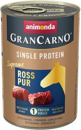 Produktbild von Animonda GranCarno Single Protein Supreme Nassfutter Hund Adult Ross pur getreidefrei 12x400 g - 12 x 400 g