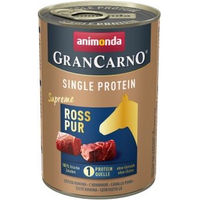 Produktbild von Animonda GranCarno Single Protein Supreme Nassfutter Hund Adult Ross pur getreidefrei 12x400 g - 12 x 400 g