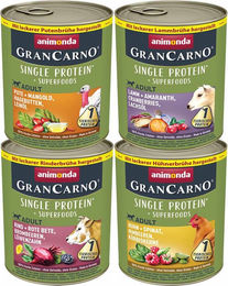 Produktbild von Animonda GranCarno Superfoods Mixpaket Hund Adult 24x800g - 24 x 800 g