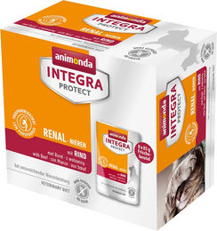 Produktbild von Animonda Integra Protect Adult Renal Nassfutter mit Rind für Katzen 8 x 85 g - 8 x 85 g