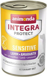 Produktbild von Animonda Integra Protect Adult Sensitive Hundefutter Lamm und Amarant Hypoallergen 12x400g