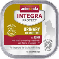 Produktbild von Animonda Integra Protect Adult Urinary Oxalstein Rind Nassfutter Diätfutter für Katzen 16x100 g - 16 x 100 g