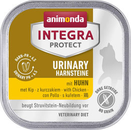 Animonda Integra Protect Adult Urinary Struvit Diätfutter für Katzen mit Huhn 16 x 100 g - 16 x 100 g – Bild 1 von 5