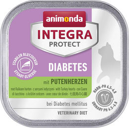 Animonda Integra Protect Diabetes Diätfutter für erwachsene Katzen mit Putenherzen 16 x 100g - 16 x 100 g – Bild 1 von 6
