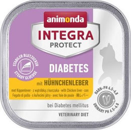 Produktbild von Animonda Integra Protect Diabetes Katzen Nassfutter Hühnchenleber Getreidefrei Veterinärdiät 16x100 g - 16 x 100 g