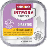 Produktbild von Animonda Integra Protect Diabetes Katzen Nassfutter Hühnchenleber Getreidefrei Veterinärdiät 16x100 g - 16 x 100 g