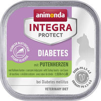 Produktbild von Animonda Integra Protect Diabetes Katzen Nassfutter Putenherzen Adult 32x100g