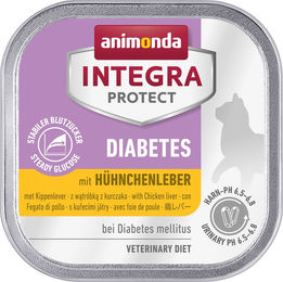 Animonda Integra Protect Diabetes Katzenfutter Hühnerleber Nassfutter 16 x 100 g – Bild 1 von 2