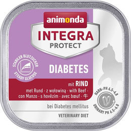 Produktbild von Animonda Integra Protect Diabetes Katzenfutter mit Rind für adulte Katzen 16x100g