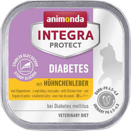 Animonda Integra Protect Diabetes Nassfutter für erwachsene Katzen mit Hühnchenleber 16 x 100 g - 16 x 100 g – Bild 1 von 6