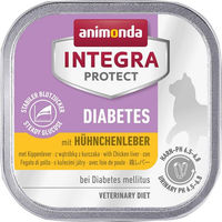Produktbild von Animonda Integra Protect Diabetes Nassfutter für erwachsene Katzen mit Hühnchenleber 16 x 100 g - 16 x 100 g