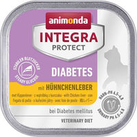 Produktbild von Animonda Integra Protect Diabetes Nassfutter mit Hühnchenleber für erwachsene Katzen 32x100g