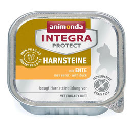 Animonda Integra Protect Harnsteine Katzen Nassfutter mit Ente 16 x 100 g - 16 x 100 g – Bild 1 von 2