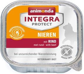 Produktbild von Animonda Integra Protect Niere Hund Nassfutter Rind Diätfutter 16x100 g - 16 x 100 g