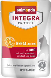 Animonda Integra Protect Renal Diätfutter für erwachsene Katzen mit Rind 24 x 85 g - 24 x 85 g – Bild 1 von 5