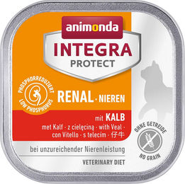 Animonda Integra Protect Renal Katzen Diätfutter Nass mit Kalb für erwachsene Katzen 16 x 100 g - 16 x 100 g – Bild 1 von 5