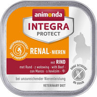 Produktbild von Animonda Integra Protect Renal Katzenfutter mit Rind getreidefrei für adulte Katzen 16x100g