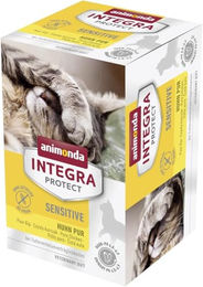 Animonda Integra Protect Sensitive Huhn Pur Diätfutter für erwachsene Katzen 6 x 100 g - 6 x 100 g – Bild 1 von 3
