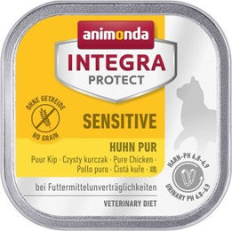 Produktbild von Animonda Integra Protect Sensitive Huhn pur Hypoallergenes Nassfutter für Katzen 16x100 g - 16 x 100 g