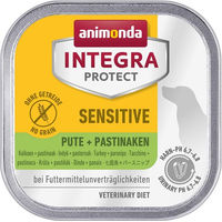 Produktbild von Animonda Integra Protect Sensitive Hundefutter Pute und Pastinaken Hypoallergen 11x150g