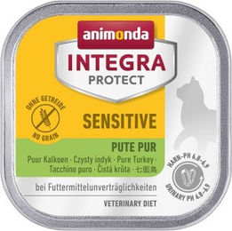 Produktbild von Animonda Integra Protect Sensitive Hypoallergenes Katzen Nassfutter Pute pur 16x100 g - 16 x 100 g