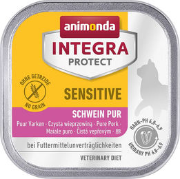 Animonda Integra Protect Sensitive Katzen Nassfutter Schwein pur Adult Hypoallergen 16 x 100 g - 16 x 100 g – Bild 1 von 8