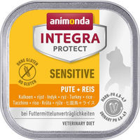 Produktbild von Animonda Integra Protect Sensitive Nassfutter Pute und Reis für erwachsene Hunde 32x100g hypoallergen und glutenfrei