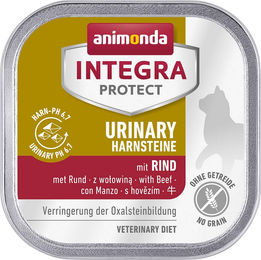 Animonda Integra Protect Urinary Oxalate Katzen Nassfutter Adult mit Rind 16 x 100 g - 16 x 100 g – Bild 1 von 5