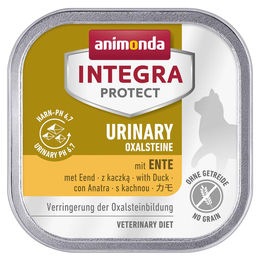 Produktbild von Animonda Integra Protect Urinary Oxalstein Nassfutter für erwachsene Katzen mit Ente 32x100g