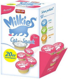 Animonda Milkies Beauty Katzenmilch-Snack mit Zink für Haut und Fell 20 x 15 g - 20 x 15 g – Bild 1 von 6