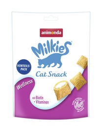 Animonda Milkies Knusperkissen Wellness Katzensnack mit Geflügel für erwachsene Katzen 6 x 120g - 6 x 120 g – Bild 1 von 11
