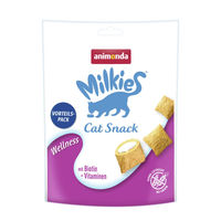 Produktbild von Animonda Milkies Knusperkissen Wellness Katzensnack mit Geflügel für erwachsene Katzen 6 x 120g - 6 x 120 g