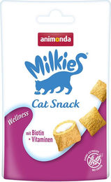 Produktbild von Animonda Milkies Knusperkissen Wellness Leckerli für Haut und Fell 12x30g
