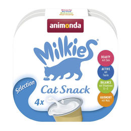 Animonda Milkies Selection Katzen-Leckerli für Adult Katzen 4 x 15 g - 4 x 15 g – Bild 1 von 6