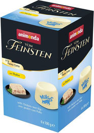 Produktbild von animonda vom Feinsten à la Panna Cotta Huhn Stückchen in Gelee Katzenfutter Adult 6x100g - 6 x 100 g