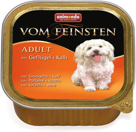 Animonda Vom Feinsten Adult Hundefutter Pastete Geflügel und Kalb getreidefrei 22 x 150 g - 22 x 150 g – Bild 1 von 12