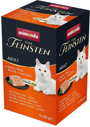 animonda vom Feinsten Adult Hundepaté Huhn und Rind mit Karotten getreidefrei Megapack 36 x 100 g - 6 x 100 g – Bild 1 von 2