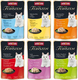 animonda vom Feinsten Adult Katzen Nassfutter Mixpaket mit Rind Filets in Sauce 18 x 50 g - 18 x 50 g – Bild 1 von 7