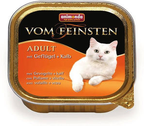 Animonda Vom Feinsten Adult Katzenfutter Geflügel und Kalb 32 x 100 g Getreidefrei und ohne Zucker - 32 x 100 g – Bild 1 von 10