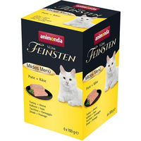 Produktbild von animonda vom Feinsten Adult Mildes Menü Pute mit Käse 32x100g ohne Konservierungsstoffe und Aromastoffe - 32 x 100 g