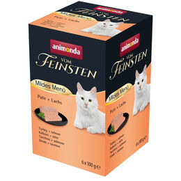 animonda vom Feinsten Adult Mildes Menü Pute mit Lachs 32x100g – Bild 1 von 2