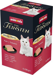 Produktbild von animonda vom Feinsten Adult Mildes Menü Pute mit Tomaten 32x100g Sensitive ohne Farb- und Aromastoffe - 32 x 100 g