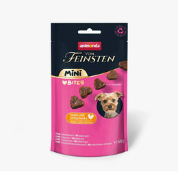 animonda vom Feinsten Adult Mini Bites Huhn Belohnungssnack für Hunde getreidefrei 50 g - 10 x 50 g – Bild 1 von 5