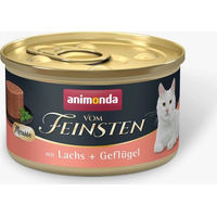 Produktbild von animonda vom Feinsten Adult Mousse Katzenfutter Lachs und Geflügel getreidefrei ohne Zucker 12 x 85 g - 12 x 85 g