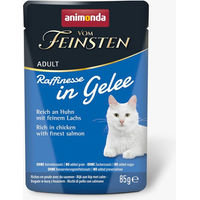 Produktbild von animonda vom Feinsten Adult Raffinesse Katzen Nassfutter Huhn mit Lachs in Gelee 24 x 85 g